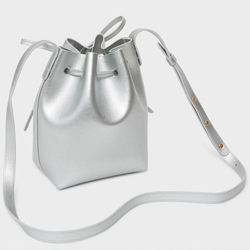 Women's Mansur Gavriel Mini Mini Bucket Bags Silver | AU 1658ZG